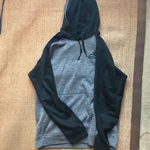 Adidas black and white climawarm hoodie